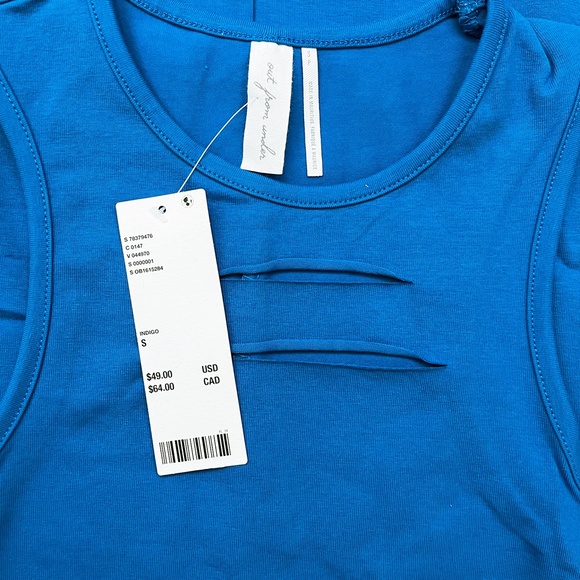 Urban Outfitters Slashed Mini Dress Blue Small - Picture 8 of 12